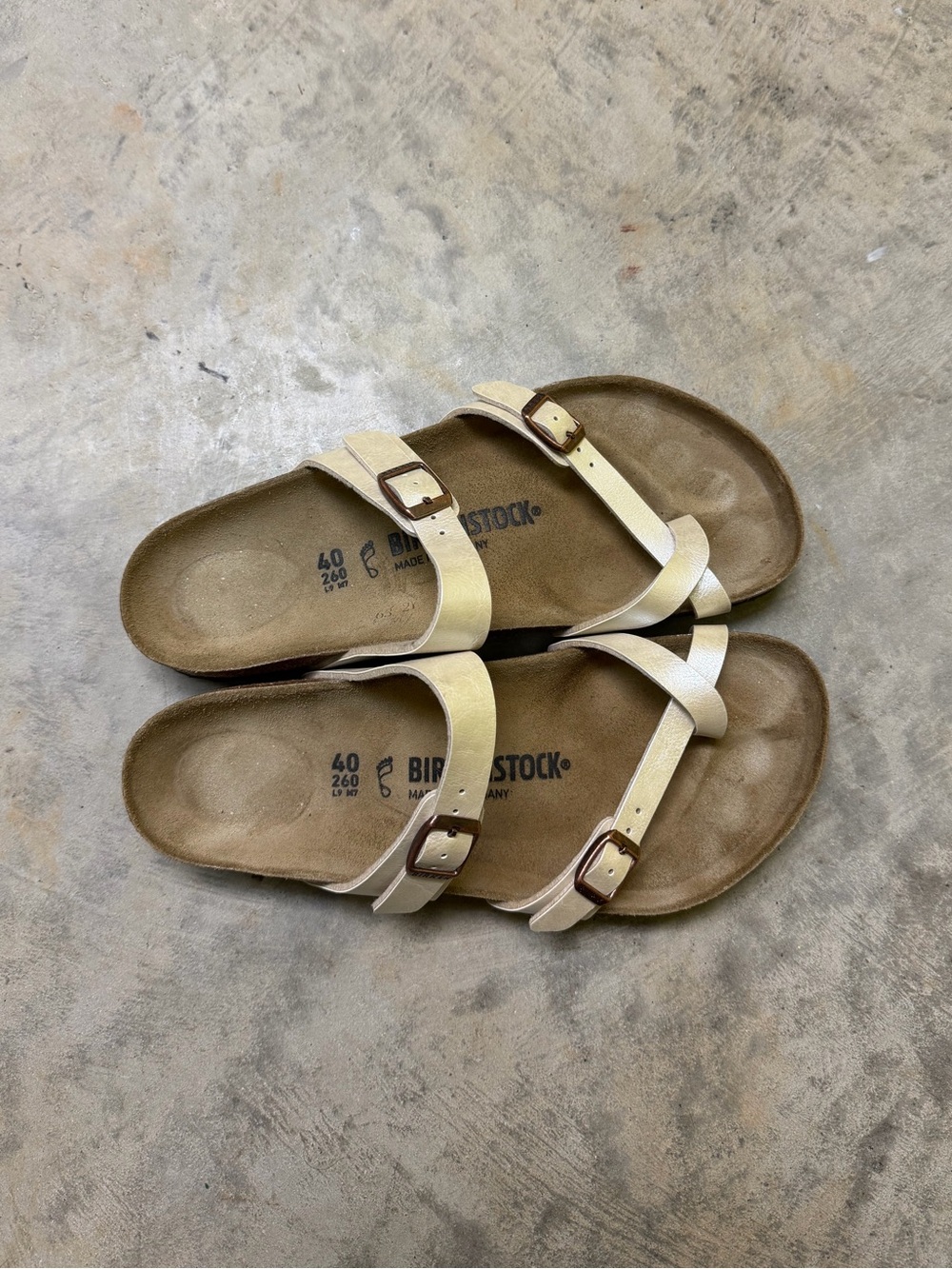 Birkenstock mayari in graceful pearl white